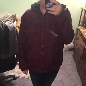 VS PINK burgundy coat, windbreaker